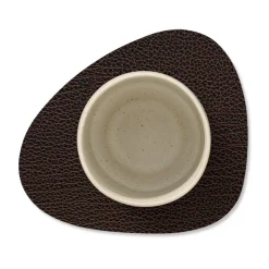 Bull onderzetter (glazen) curve, bruin