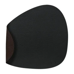 Bull placemat keerbaar curve L 1 St., zwart-bruin