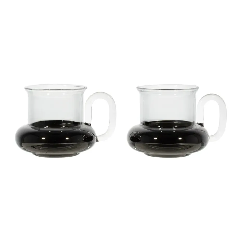 Bump theekopjes 2-pack, Black