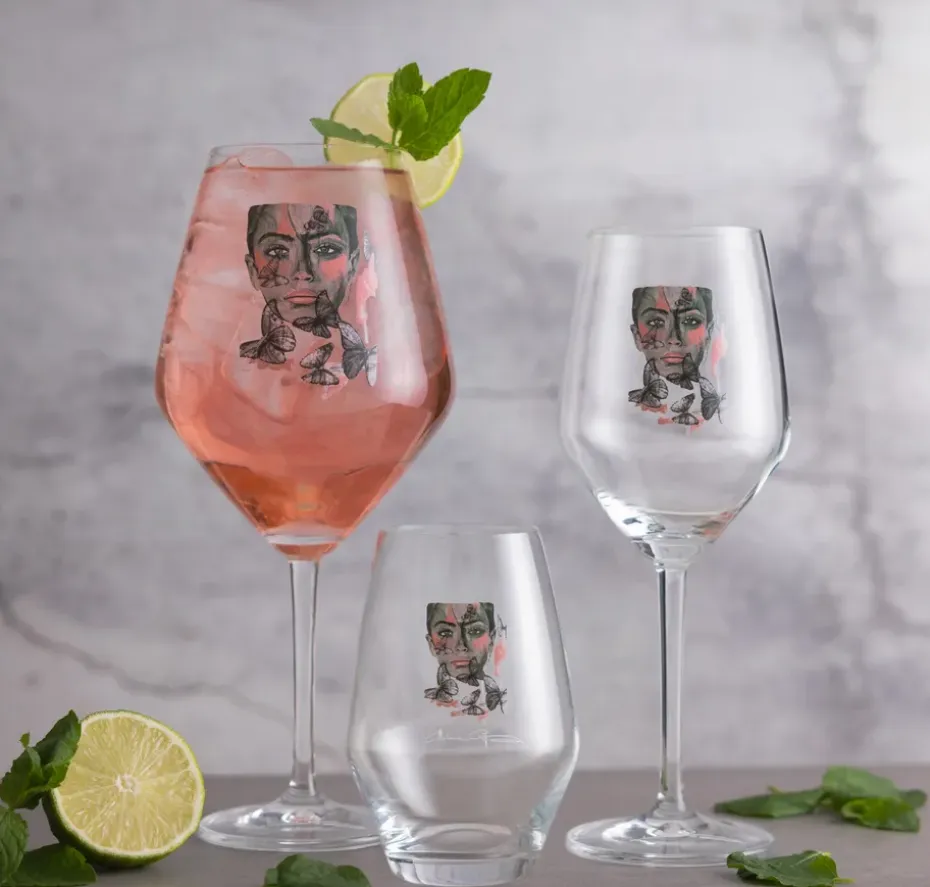 Butterfly Queen champagneglas, 30 cl