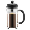 Caffettiera cafétiere zwart, 8 koppen