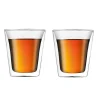Canteen dubbelwandig glas 2-pack, 0.2 l