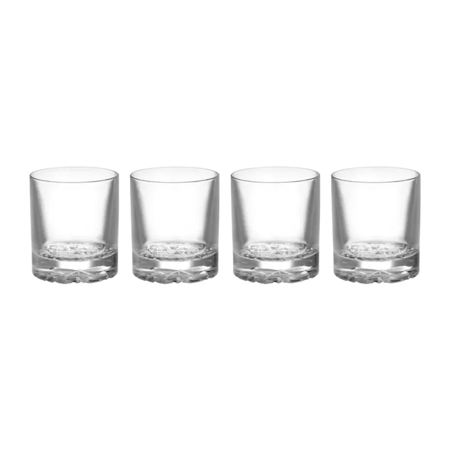 Carat old fashioned glas 21 cl 4-pack, Helder