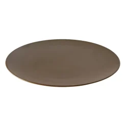 Ceramic Workshop bord Ø26 cm, Chestnut-matte brown
