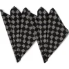 Checki stoffen servet 2-pack, Zwart