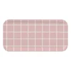 Checks & Stripes dienblad 13x27 cm, Roze-wit