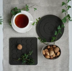 Circle ronde pannenonderzetter Ø20 cm, Zwart