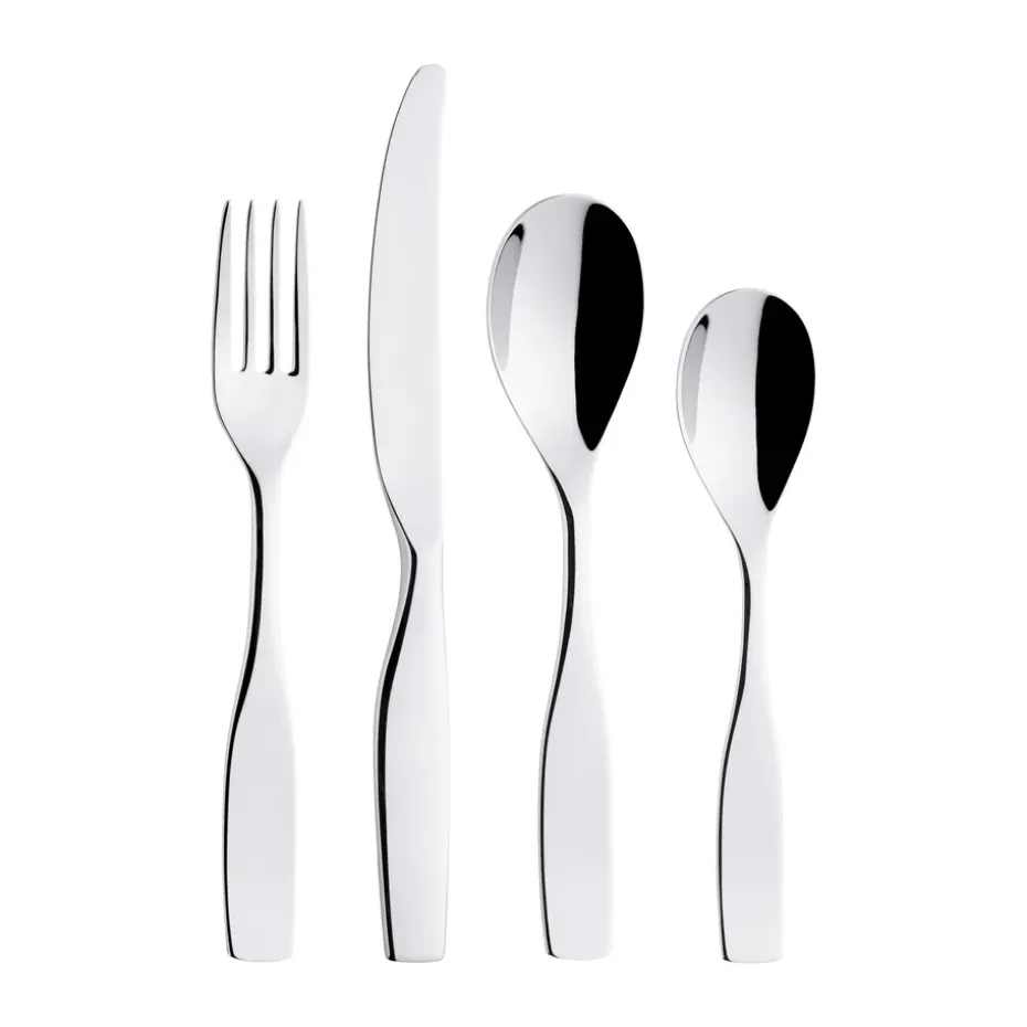 Citterio 98 bestekset 24-delig geschenkverpakking, Blank roestvrij staal