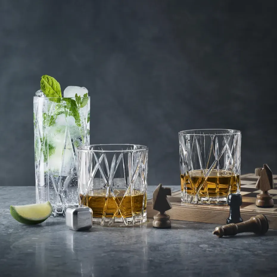City Double Old Fashioned glas 4-pack, 34 cl.