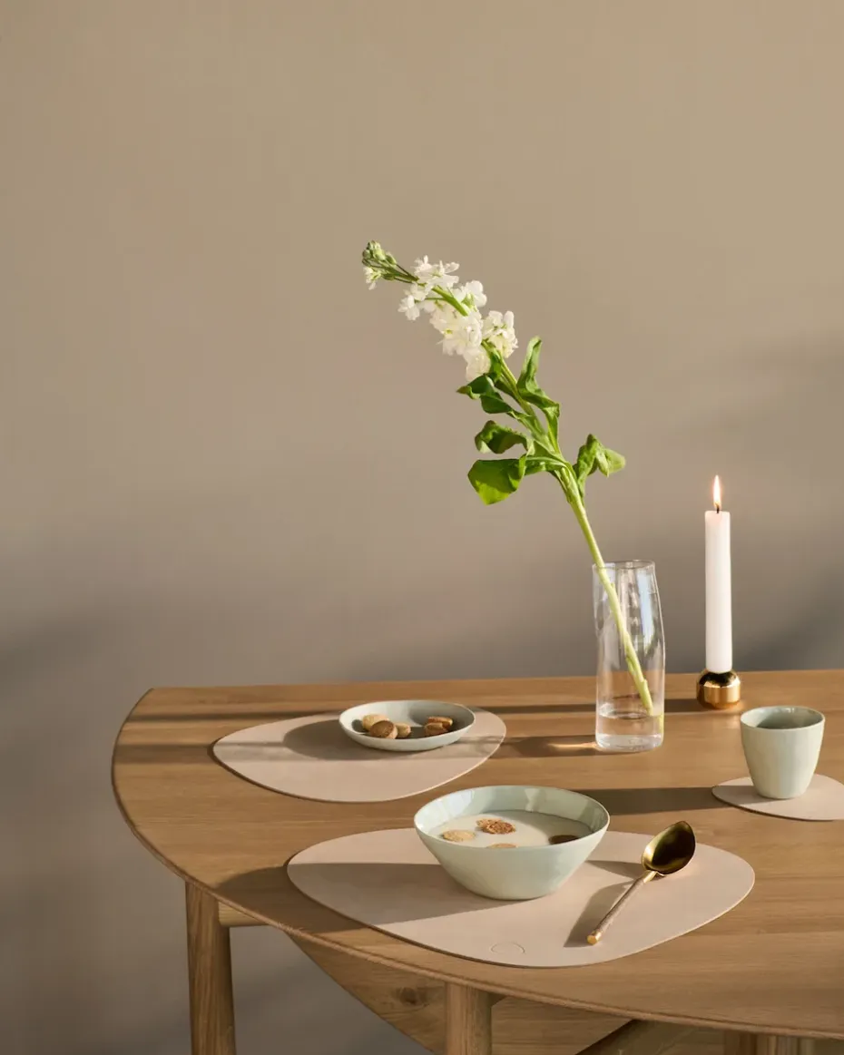 Cloud-Nupo placemat keerbaar curve L 1 St., Brown-sand