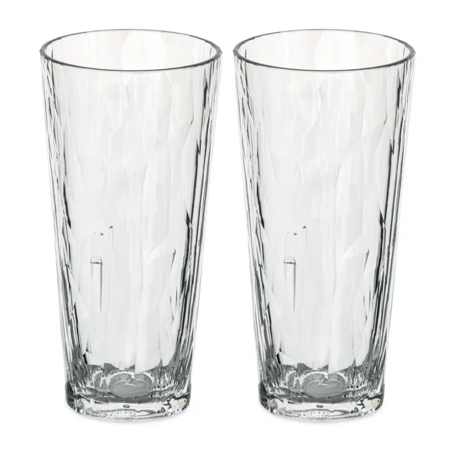 Club No. 19 drinkglas plastic 25 cl 2-pack, Kristalhelder