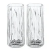 Club No. 3 longdrinkglazen kunststof 25 cl 2-pack, Kristalhelder