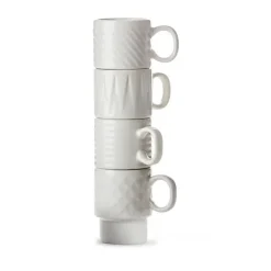 Coffee & More espressokop 4-pack, Wit
