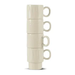 Coffee & More espressokop 4-pack, Beige