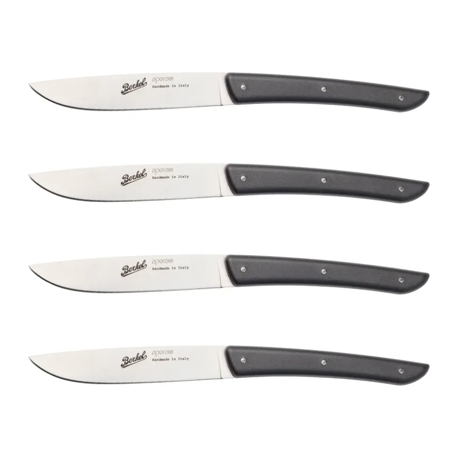Color vleesmes 4-pack 11 cm, Black