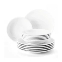 Compact serviesset 12-delig, Wit