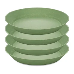 Connect diep bord Ø24 cm 4-pack, Nature leaf green