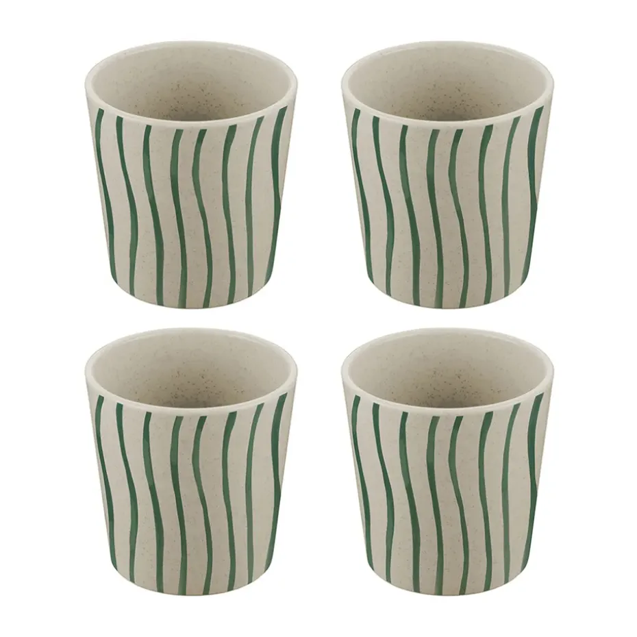 Connect kop S 19 cl 4-pack, Monstera stripes