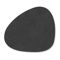 Corduroy onderzetter curve, Black