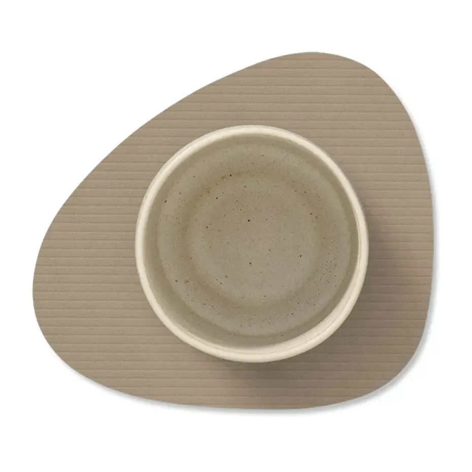 Corduroy onderzetter curve, Clay Brown