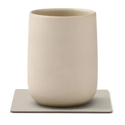 Corduroy onderzetter square, Oyster White