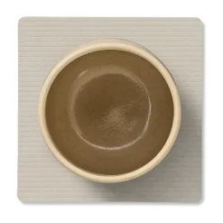 Corduroy onderzetter square, Oyster White