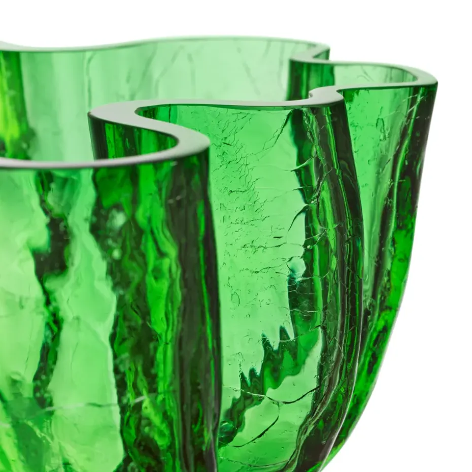 Crackle kom 10,5 cm, Groen