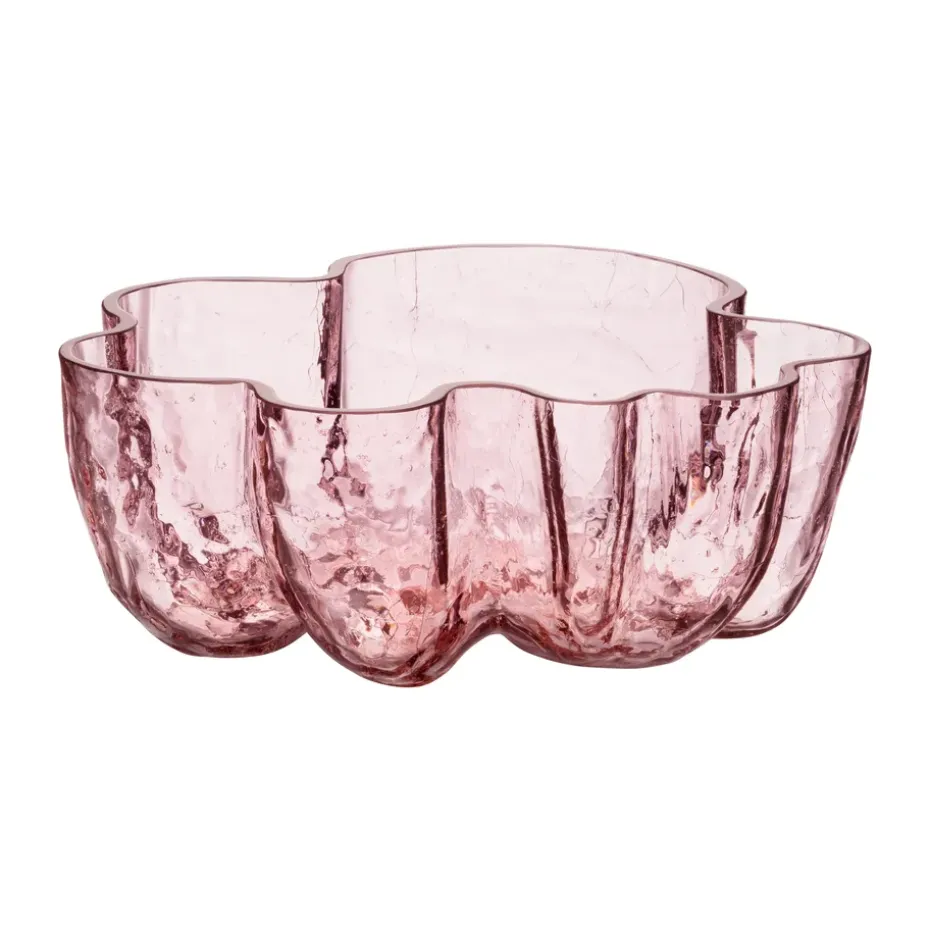 Crackle kom 10,5 cm, Roze