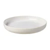 Crafted cotton diepbord Ø21,5 cm, White