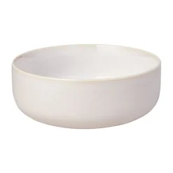 Crafted cotton kom Ø16 cm, White