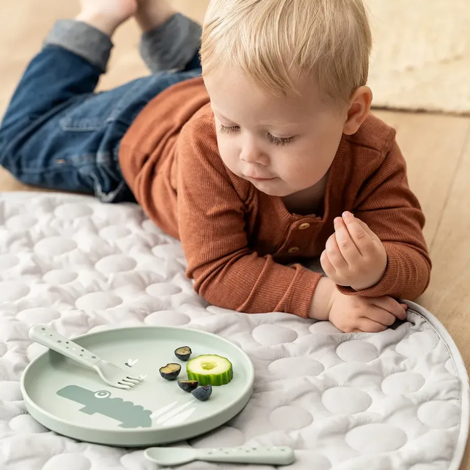 Croco foodie kinderbord Ø20 cm, Green