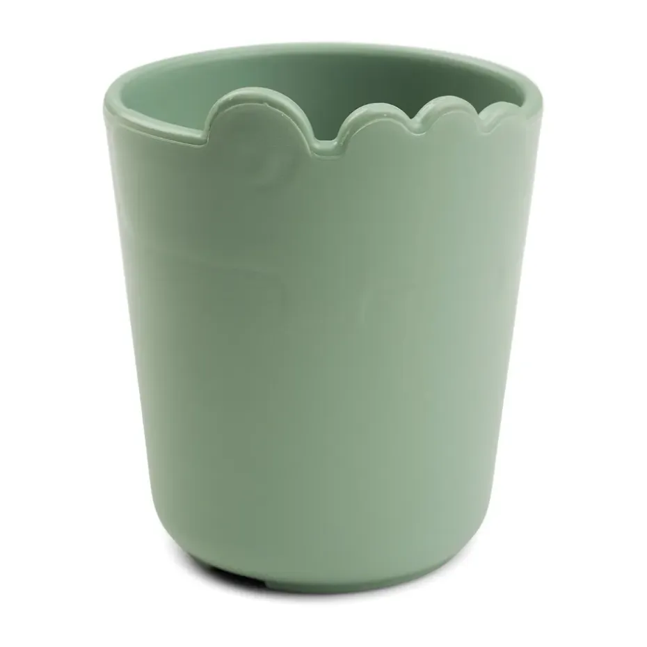 Croco kiddish minibeker 10 cl 2-pack, Green