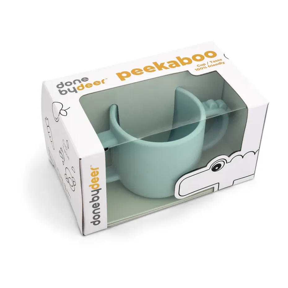 Croco peekaboo beker 17 cl, Blauw