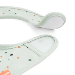 Croco slabbetje met klittenband 2-pack, Green