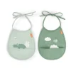 Croco Tiny slabbetje 2-pack, Green