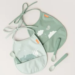 Croco Tiny slabbetje 2-pack, Green