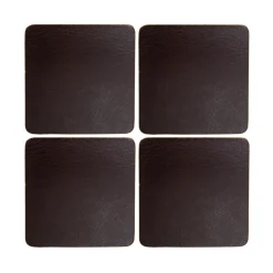 Cuba glasonderzetters 4-pack, Brown