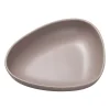 Curve Stoneware diep bord 19x22 cm, Warm grey