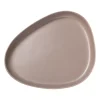 Curve Stoneware serveerschaal 30x35 cm, Warm grey