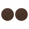 Dante pannenonderzetters van kurk 2-pack, Bruin