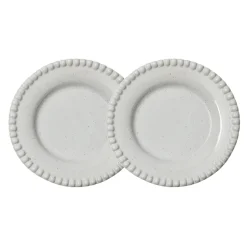 Daria dessertbord Ø22 cm 2-pack, Cotton white shiny