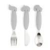 Deer Friends Easy-grip bestekset 3-delig, Grey