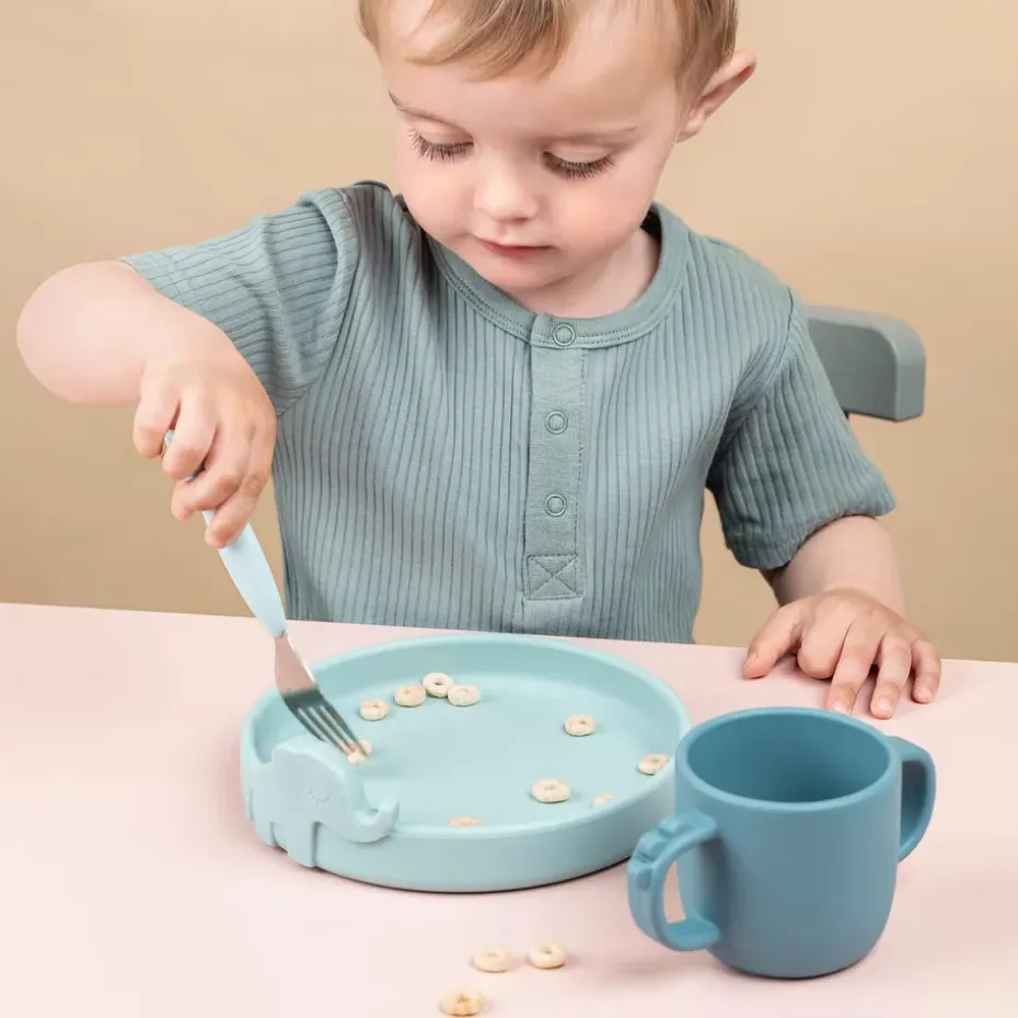 Deer Friends Easy-grip bestekset 3-delig, Blue