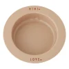 Design Letters diep bord favoriet mini, Beige-love