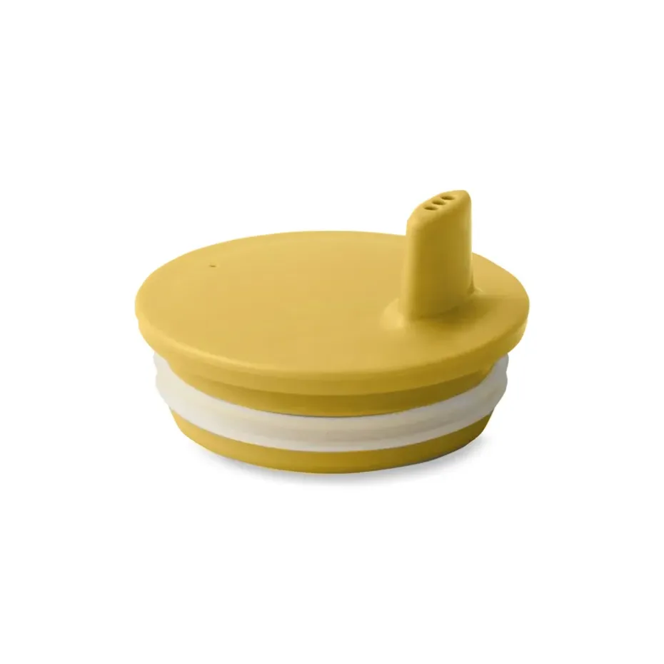 Design Letters drinktuit/deksel voor melamine beker, Mustard
