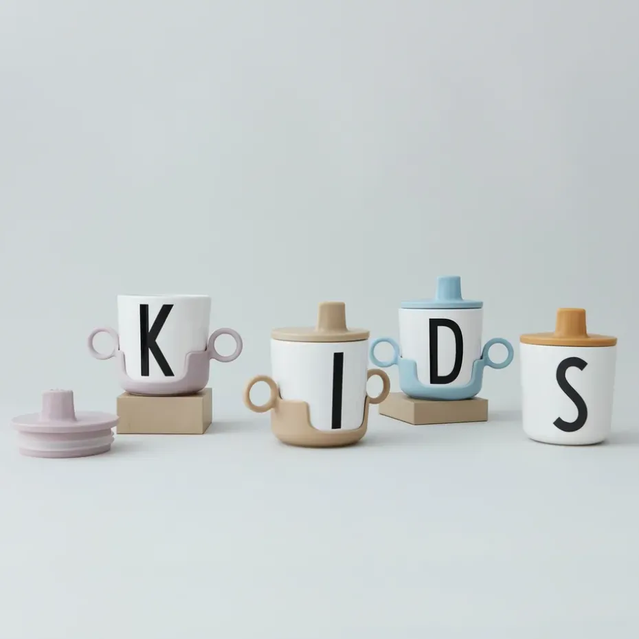 Design Letters drinktuit/deksel voor melamine beker, Beige