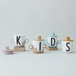 Design Letters drinktuit/deksel voor melamine beker, Lichtblauw