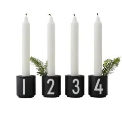 Design Letters espressokopjes 4-pack zwart, Black
