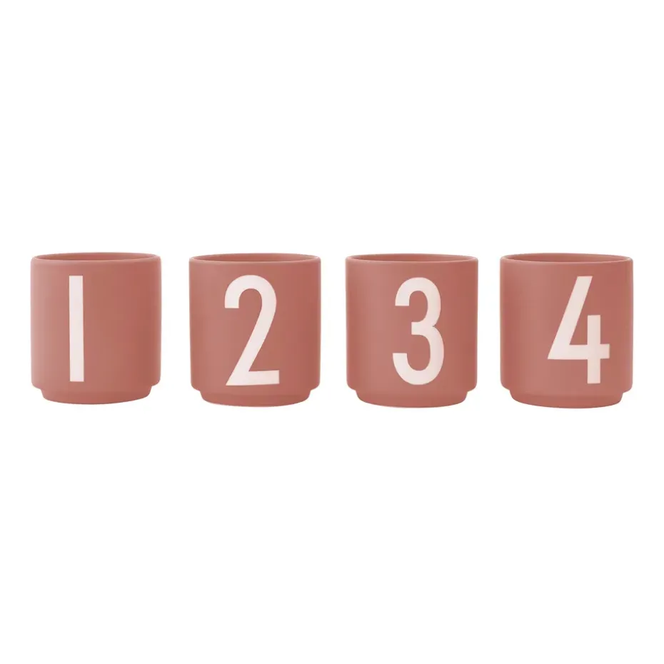 Design Letters espressokop 4-pack, Nude