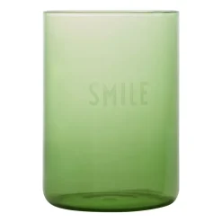 Design Letters favoriete glas 35 cl, Smile-green